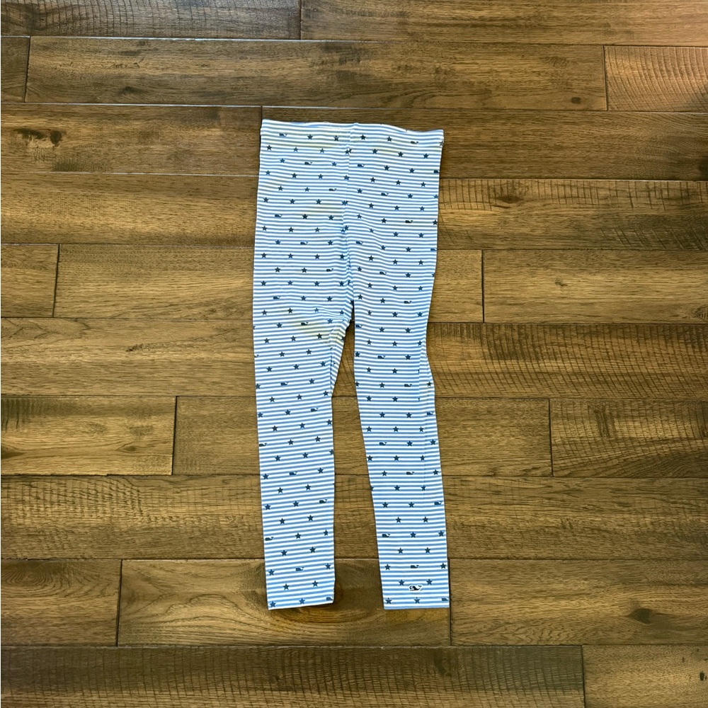 Vineyard Vines Girls’ Stars & Striped Leggings, Medium/10-12